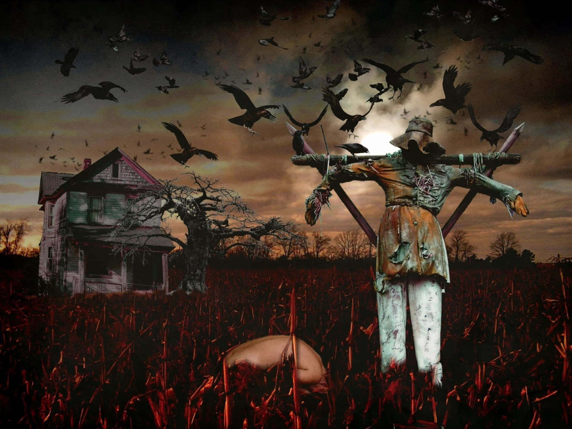 Τρομακτικές εικόνες Halloween Ταπετσαρία