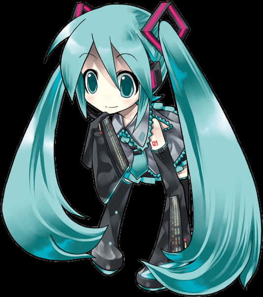 Hatsune Miku Vocaloid Χαρακτήρας Ταπετσαρία