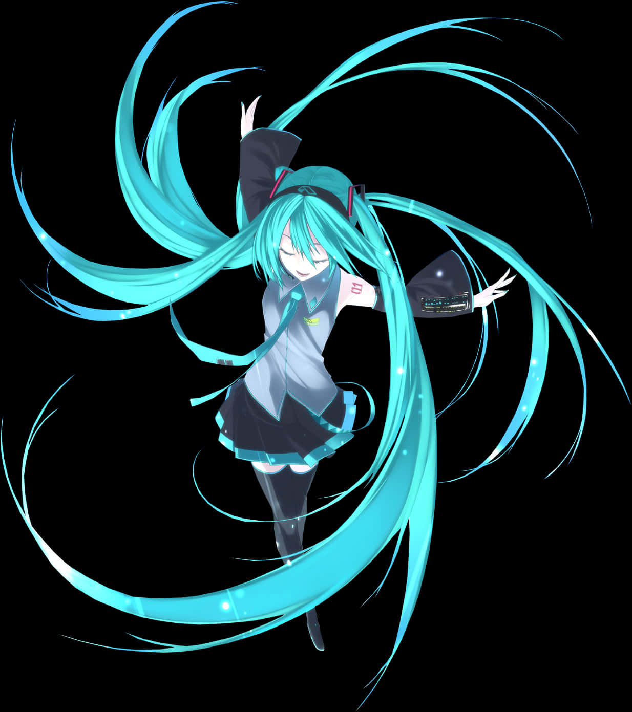 Hatsune Miku, Λήψη HD PNG