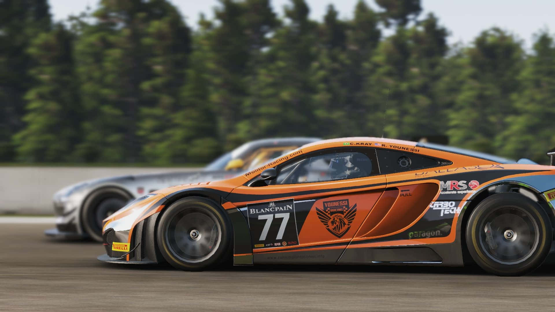 HD Project Cars Πορτοκαλί McLaren 12C Φόντο Ταπετσαρία