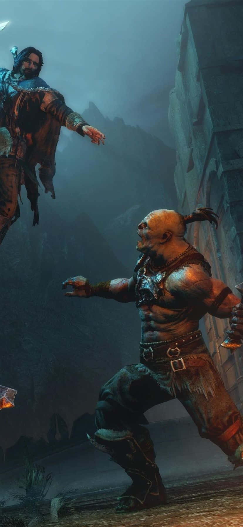 HD Φόντο Επίθεσης Άλματος Shadow Of Mordor Ταπετσαρία