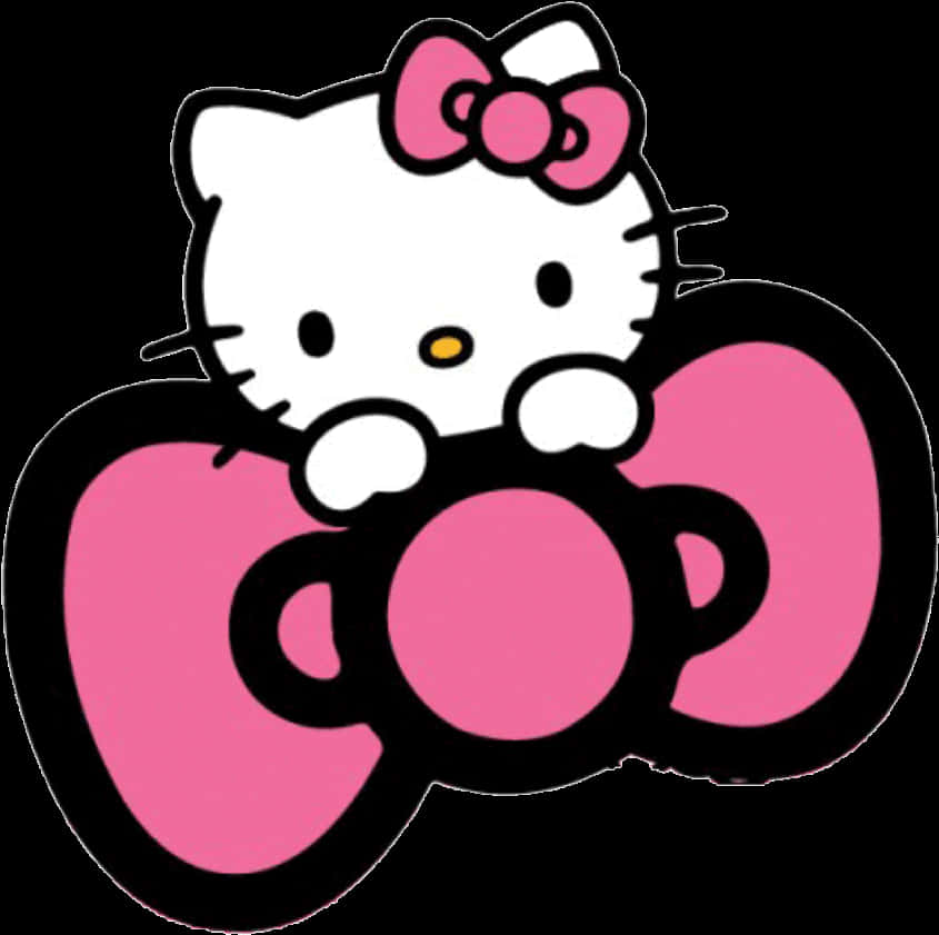 Κόκκινο Φιογκάκι Hello Kitty Ταπετσαρία