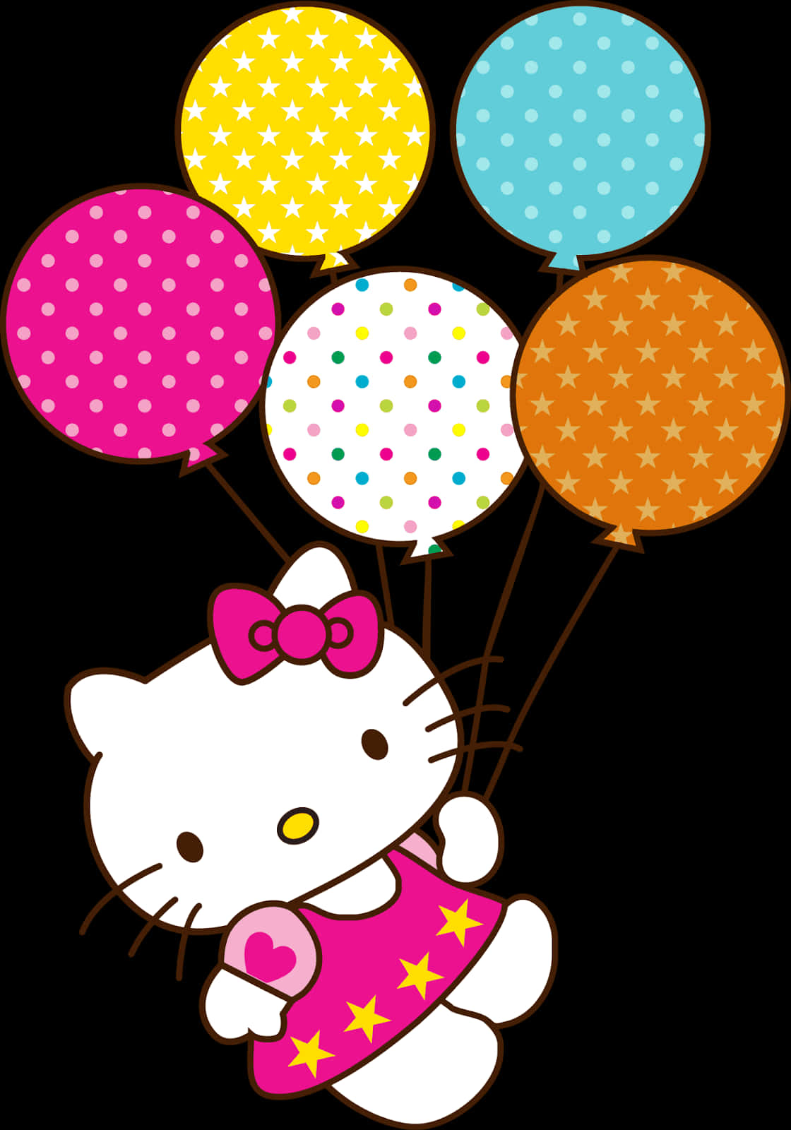 Hello Kitty με Μπαλόνια Ταπετσαρία