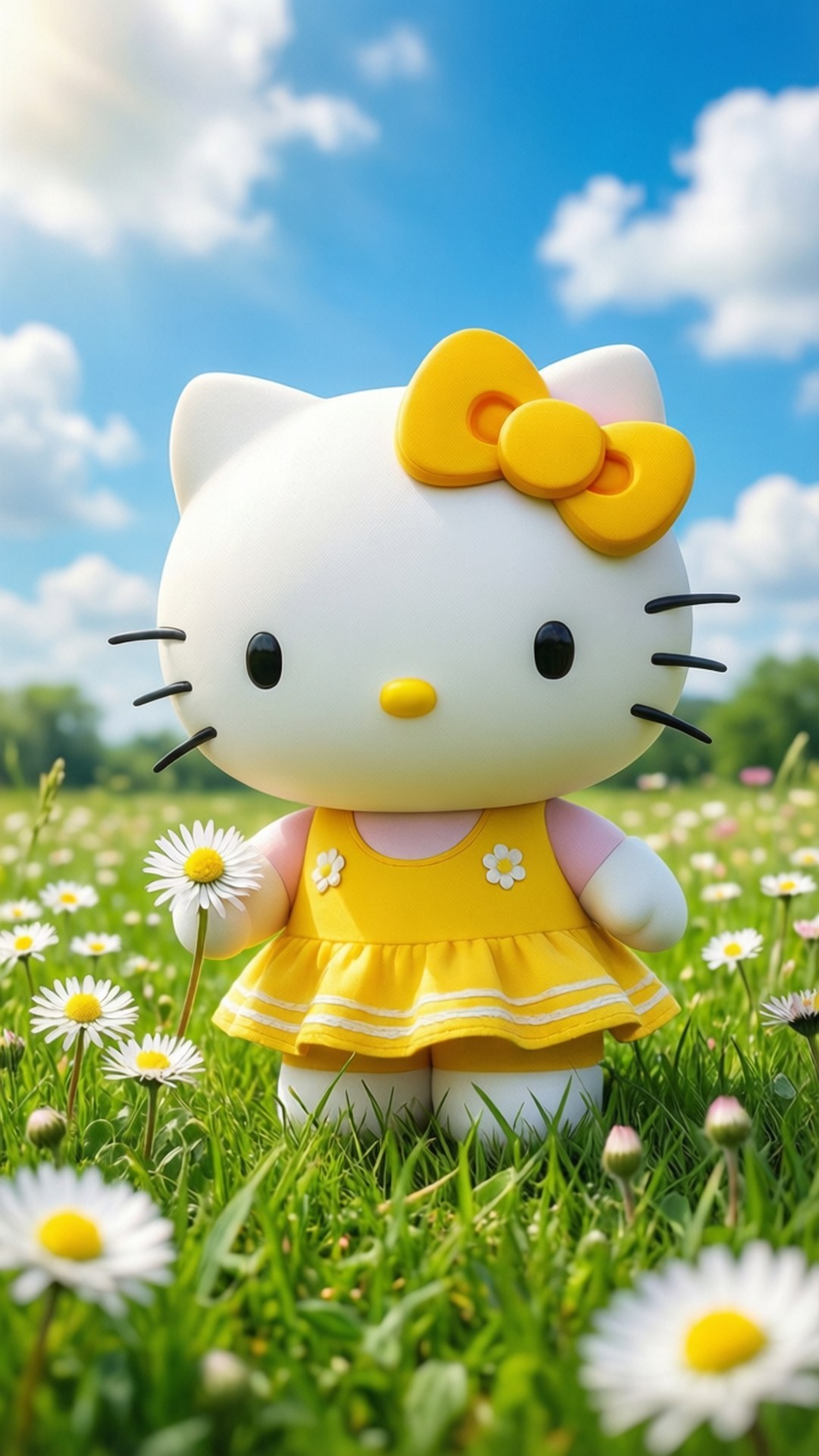 Ηλιόλουστη Μέρα Hello Kitty Ταπετσαρία