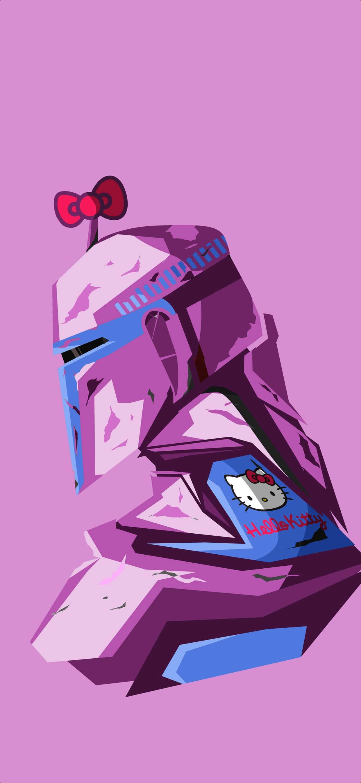 Hello Kitty Boba Fett Ο Μανταλοριανός iPhone Ταπετσαρία