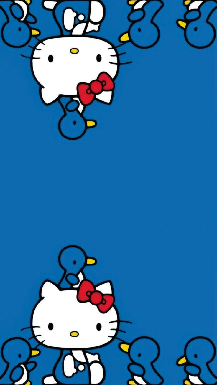 Πάπιες και Hello Kitty Αισθητική Ταπετσαρία