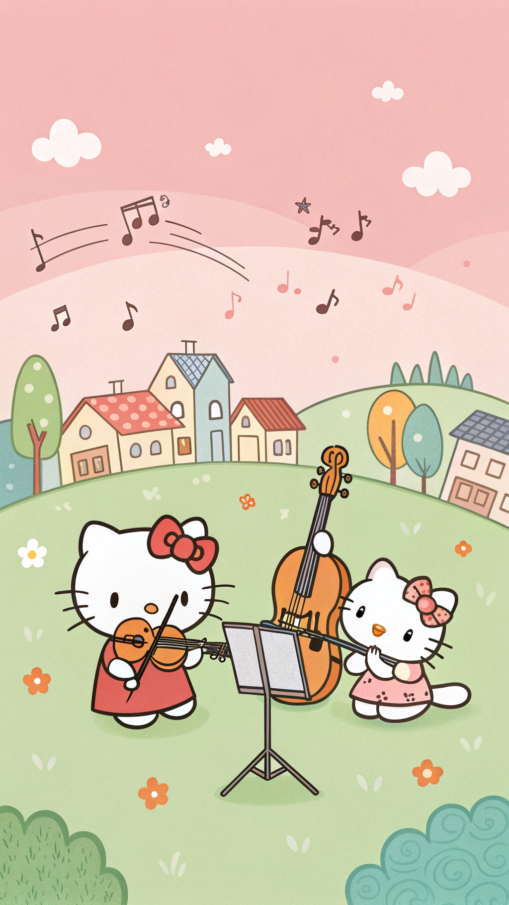 Το Μουσικό Ταλέντο της Hello Kitty Θα Σε Εντυπωσιάσει Ταπετσαρία