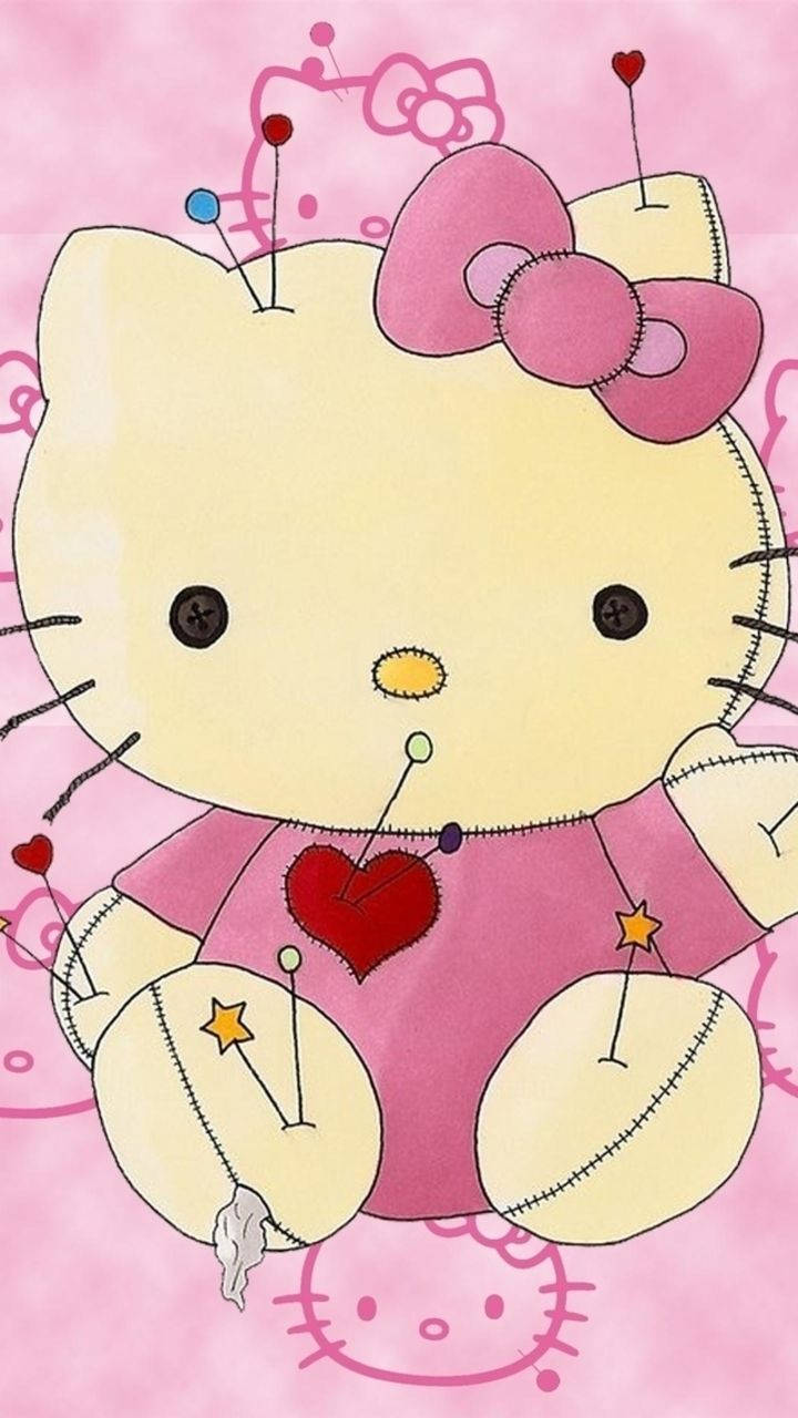 Γλυκιά Κοριτσίστικη Καρφίτσα Hello Kitty Ταπετσαρία