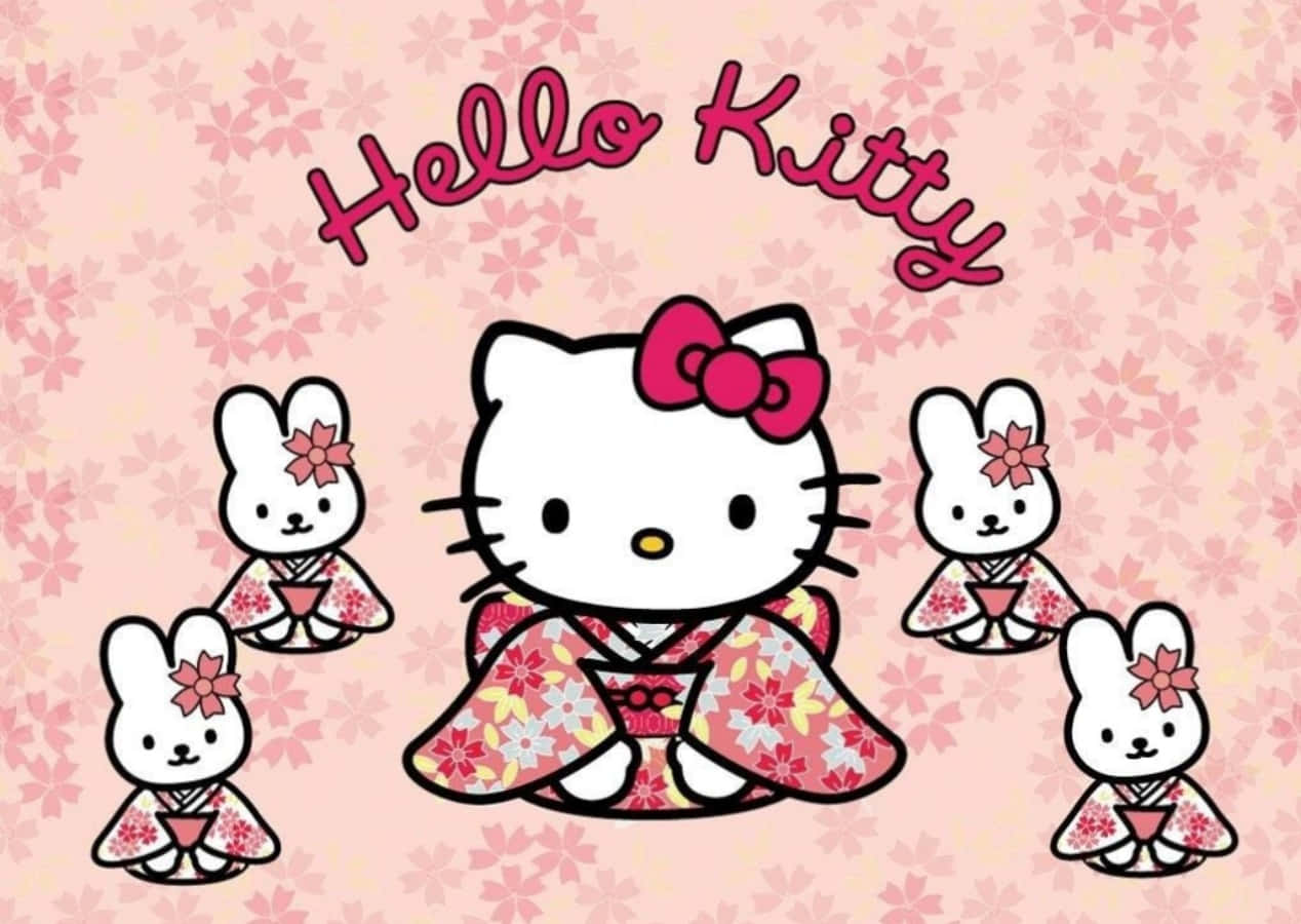 Hello Kitty Laptop — Hello kitty GIF Ταπετσαρία