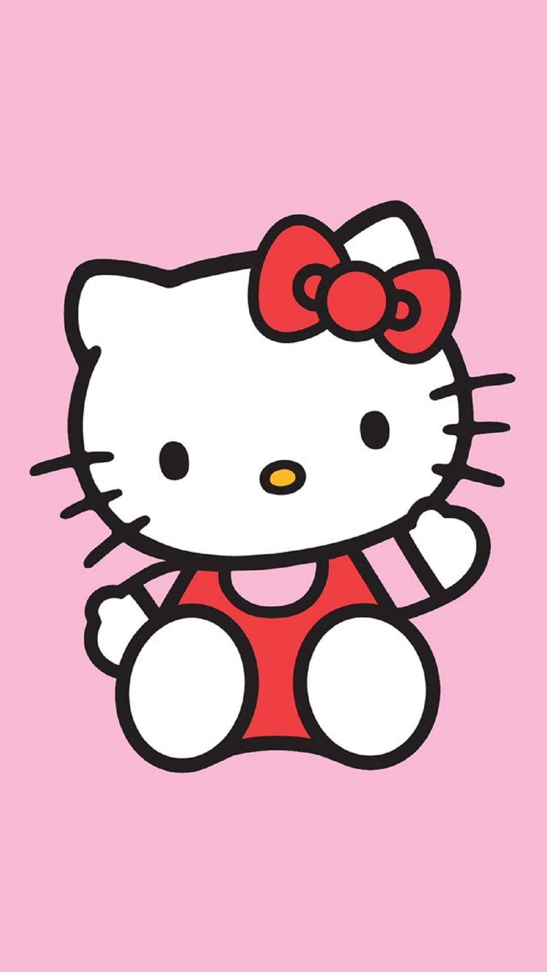Ροζ Hello Kitty που Κουνάει και Κάθεται Ταπετσαρία