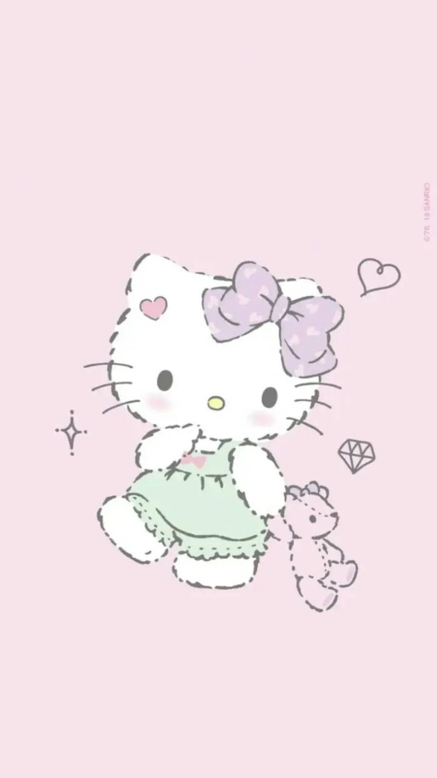 Ασαφές Καρτούν Hello Kitty PFP Ταπετσαρία