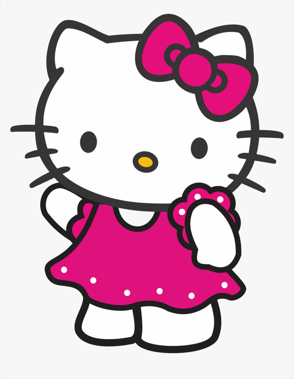 Hello Kitty PFP με ροζ φόρεμα Ταπετσαρία