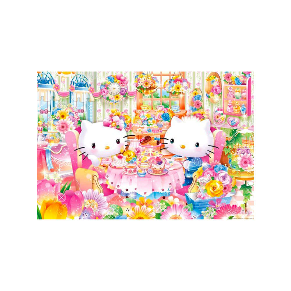 Hello Kitty σε ραντεβού Sanrio Pfp Ταπετσαρία