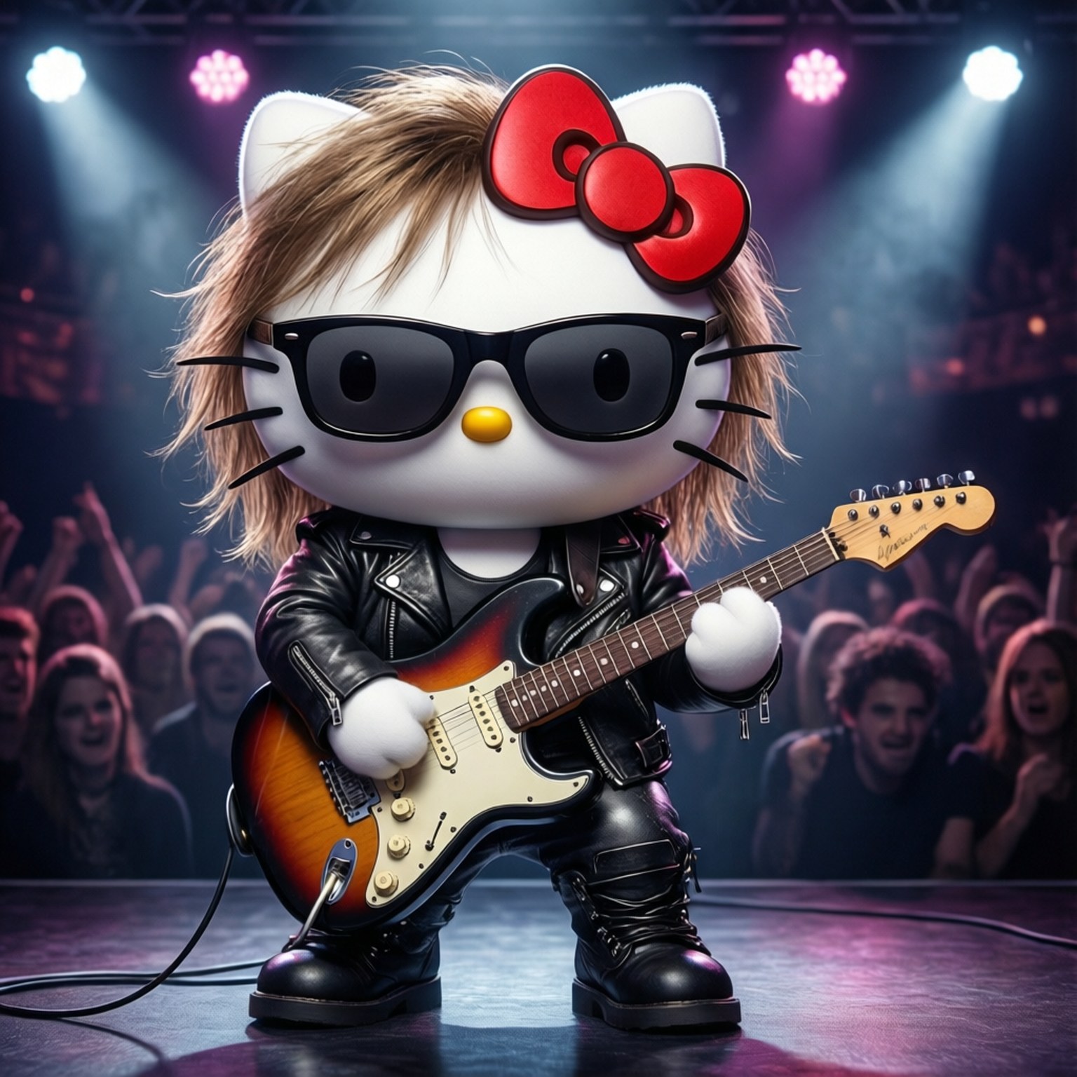 Hello Kitty ροκ σταρ Ταπετσαρία