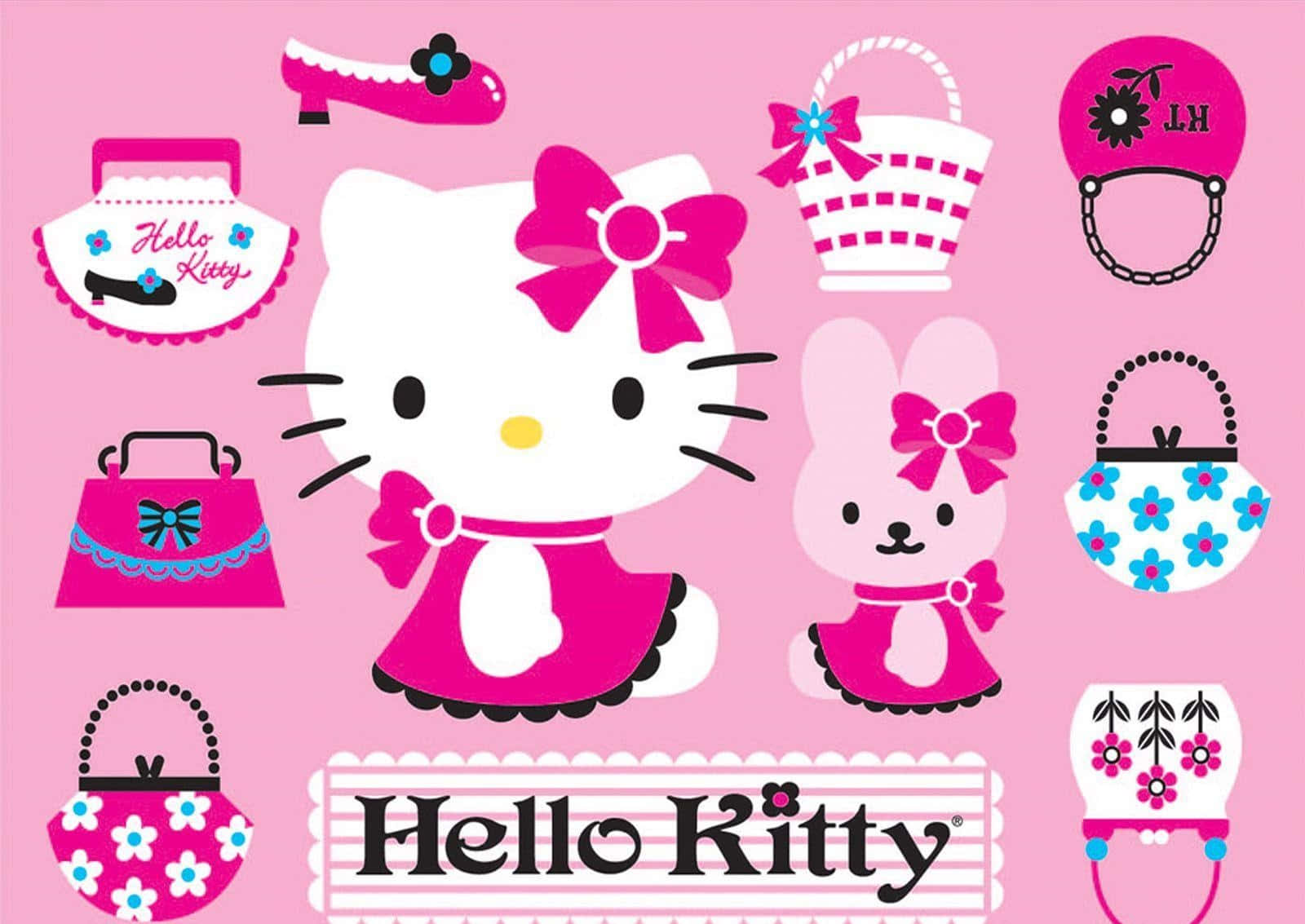 Hello Kitty Τσάντες Χειρός για Φορητό Υπολογιστή Ταπετσαρία