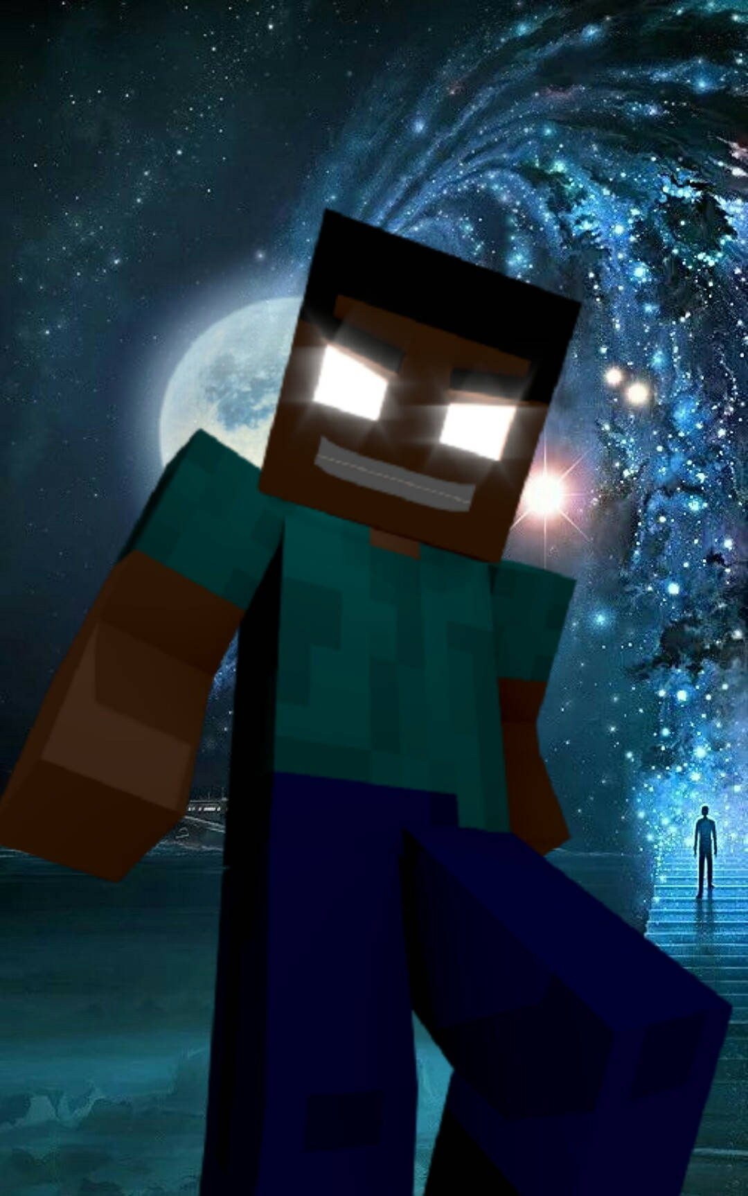 Herobrine Πανσέληνος Τέχνη Ταπετσαρία