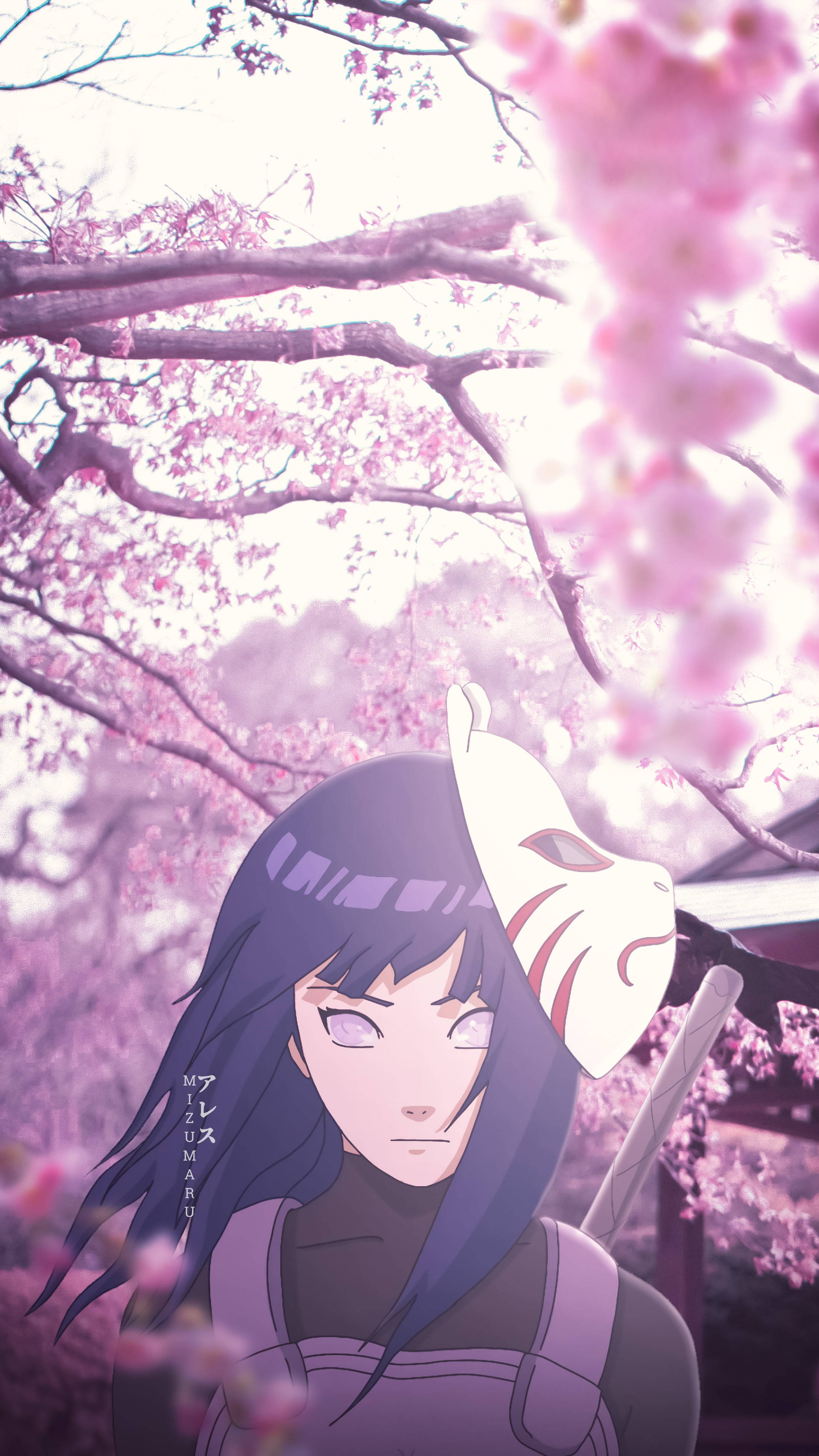Hinata Hyuga Αισθητική Anime Κοπέλα iPhone Ταπετσαρία