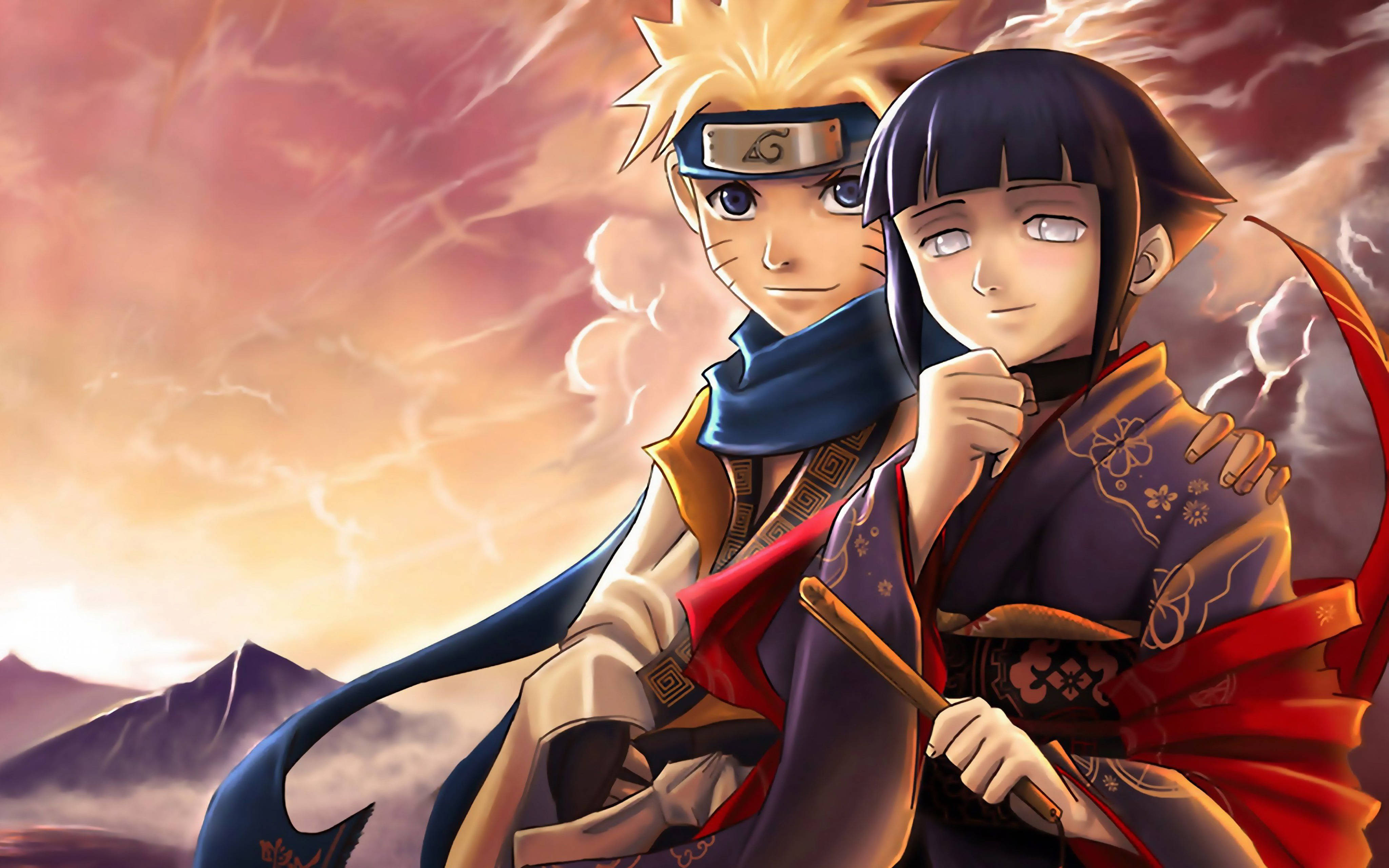 Hinata και Naruto 4K Ταπετσαρία