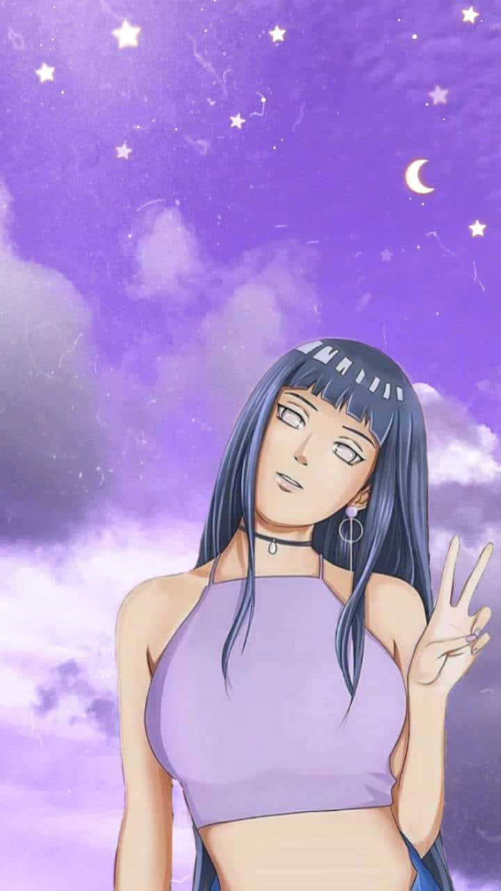 Hinata Uzumaki Σήμα Ειρήνης Ταπετσαρία
