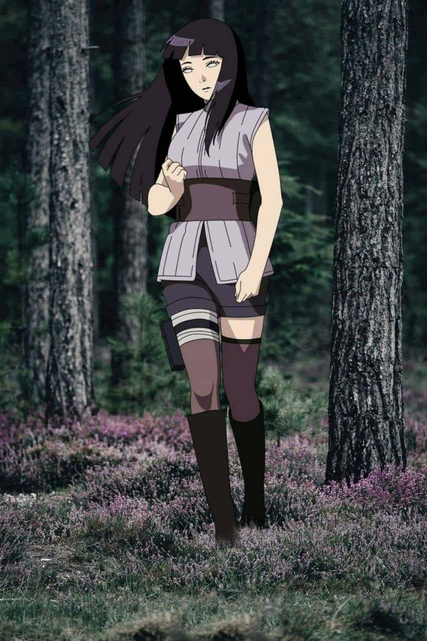 Hinata Uzumaki Μόνη στο Δάσος Ταπετσαρία