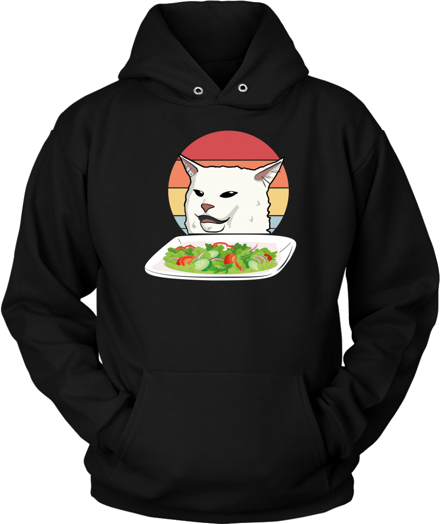 Γάτα με Σαλάτα Hoodie Meme Ταπετσαρία