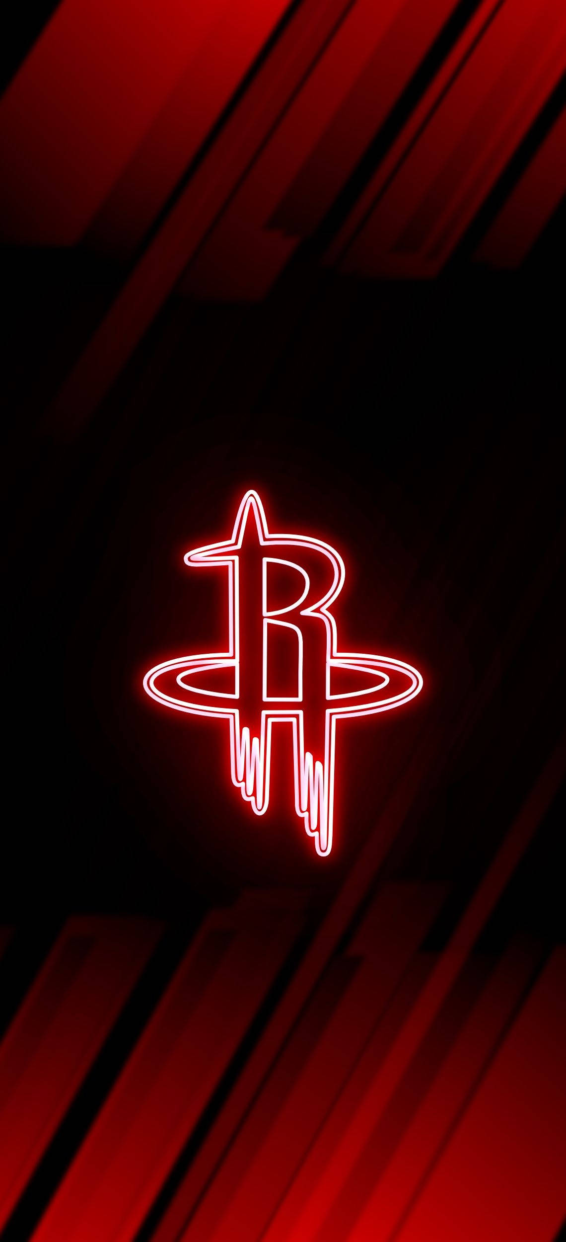 Νέον Κόκκινο Houston Rockets Ταπετσαρία