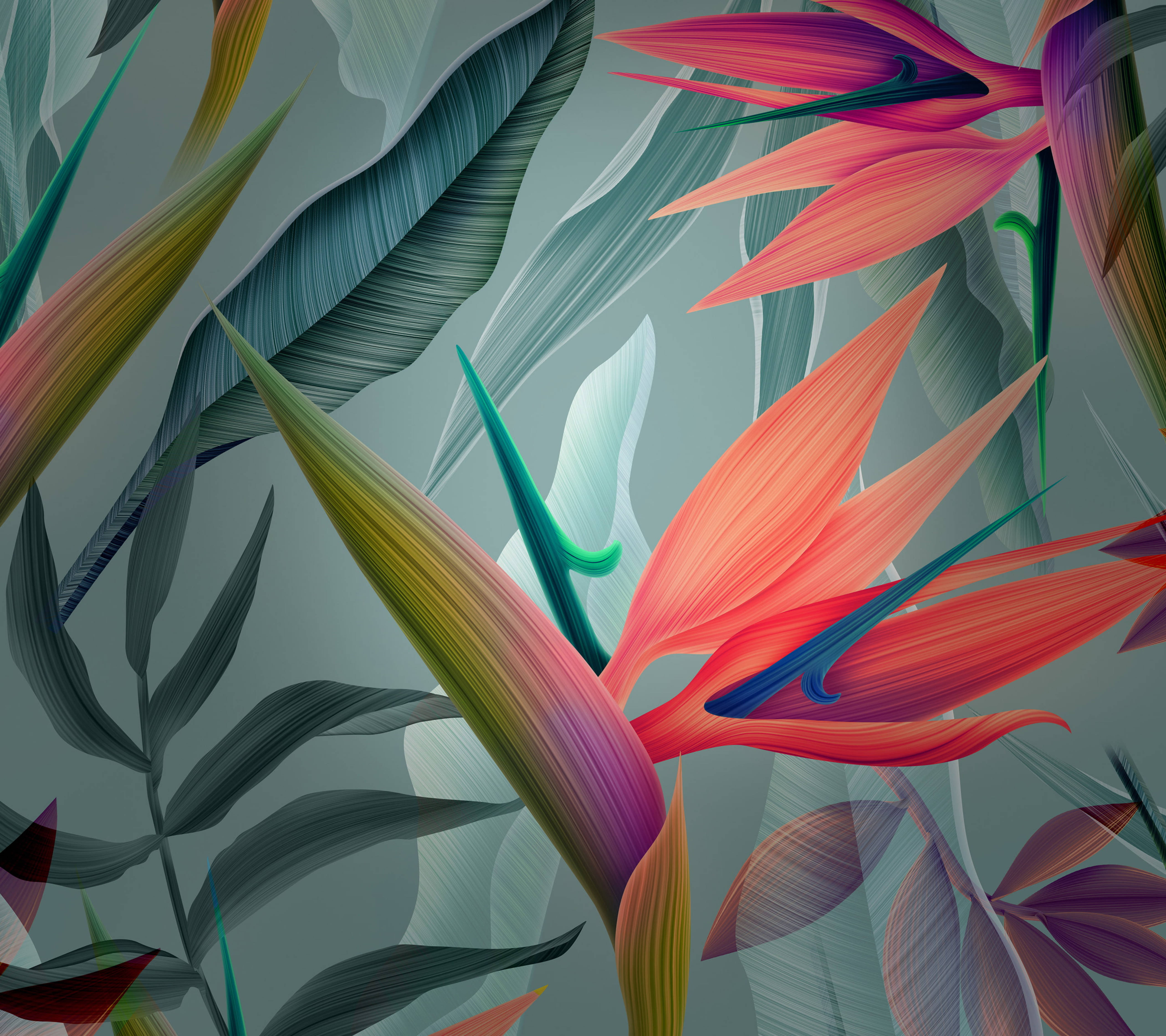 Huawei Leaves Painting Ταπετσαρία