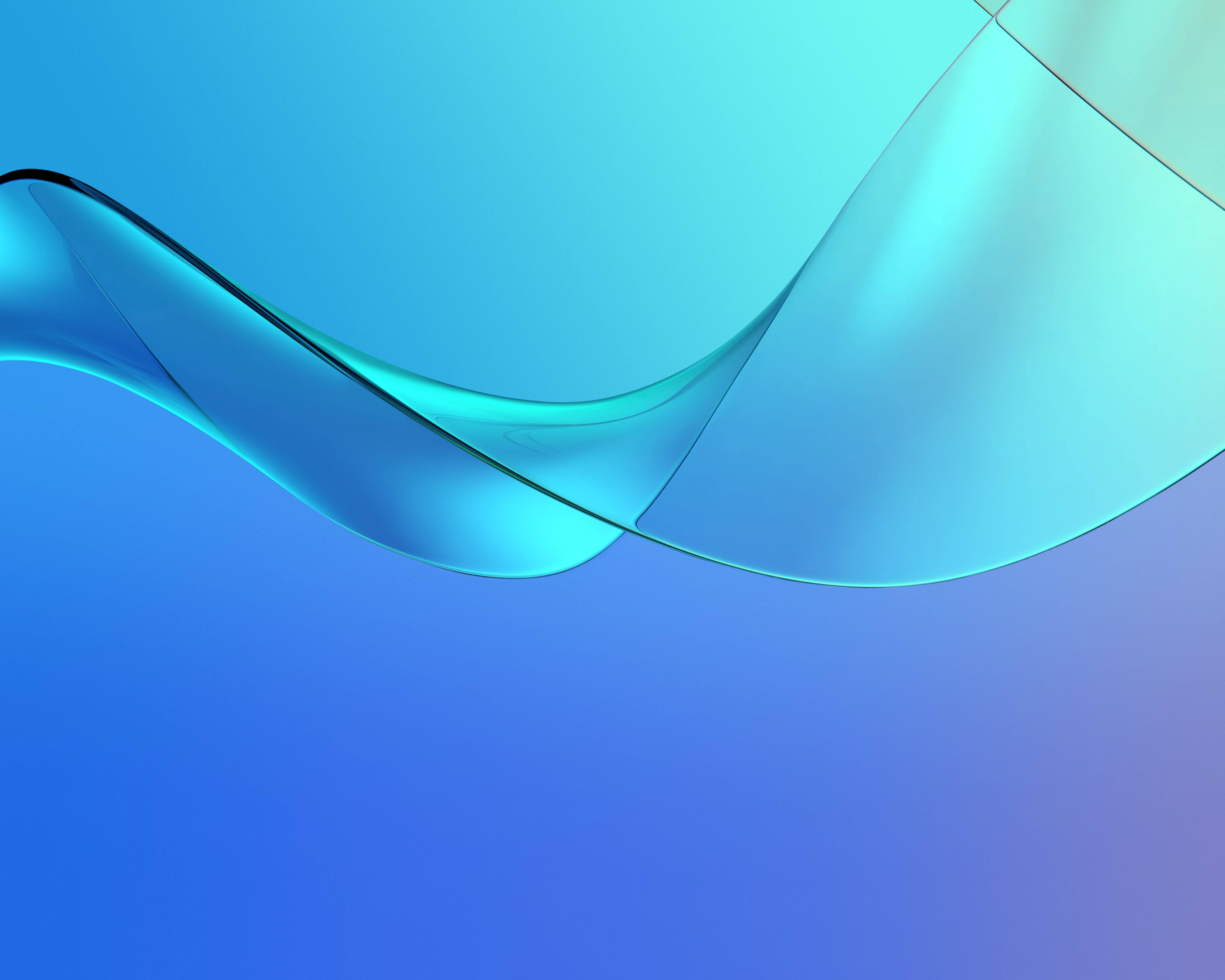 Huawei MediaPad M5 Μπλε Καμπύλες Ταπετσαρία