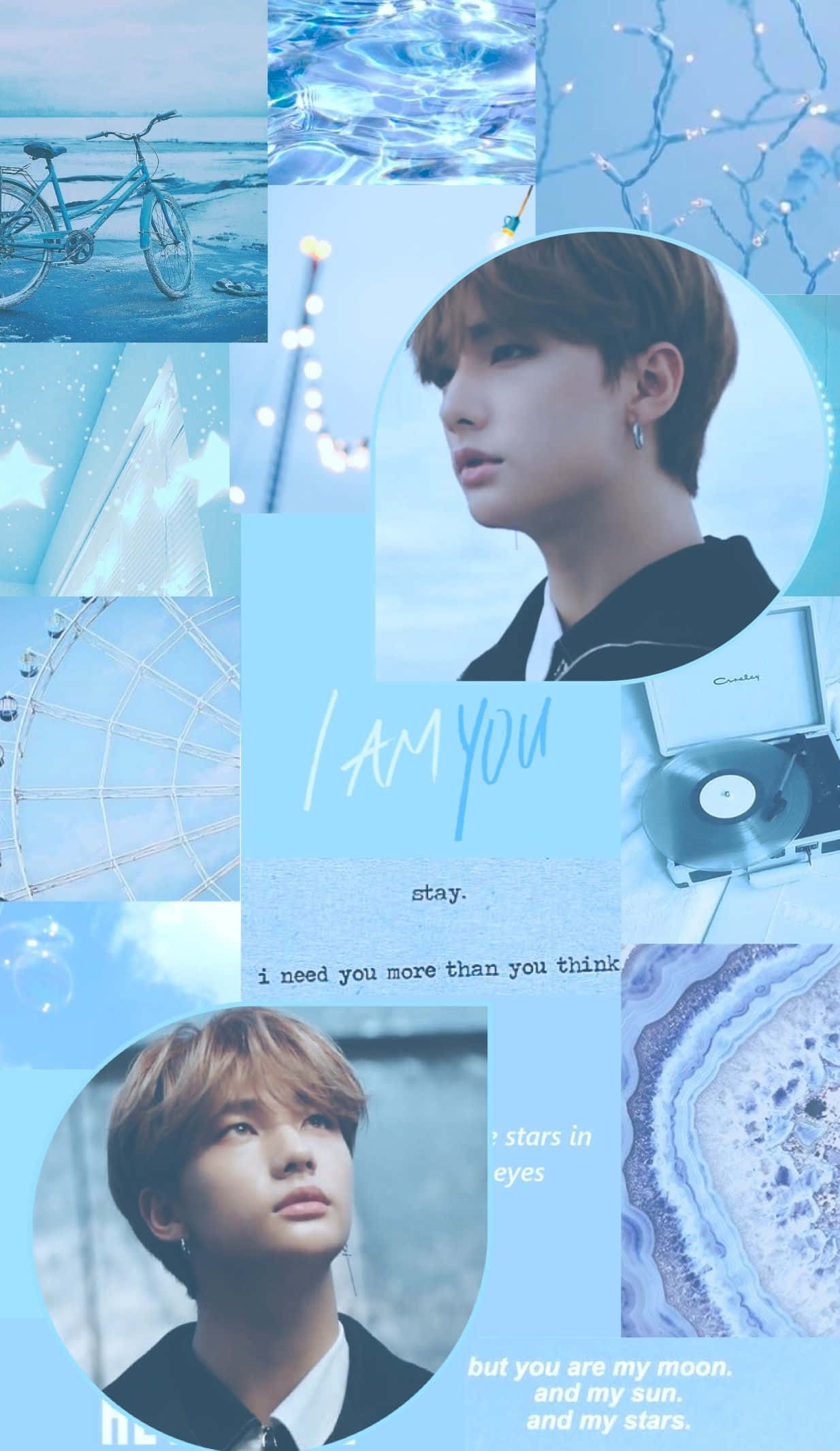 Νοτιοκορεάτης Τραγουδιστής Hyunjin I Am You Κολάζ Ταπετσαρία
