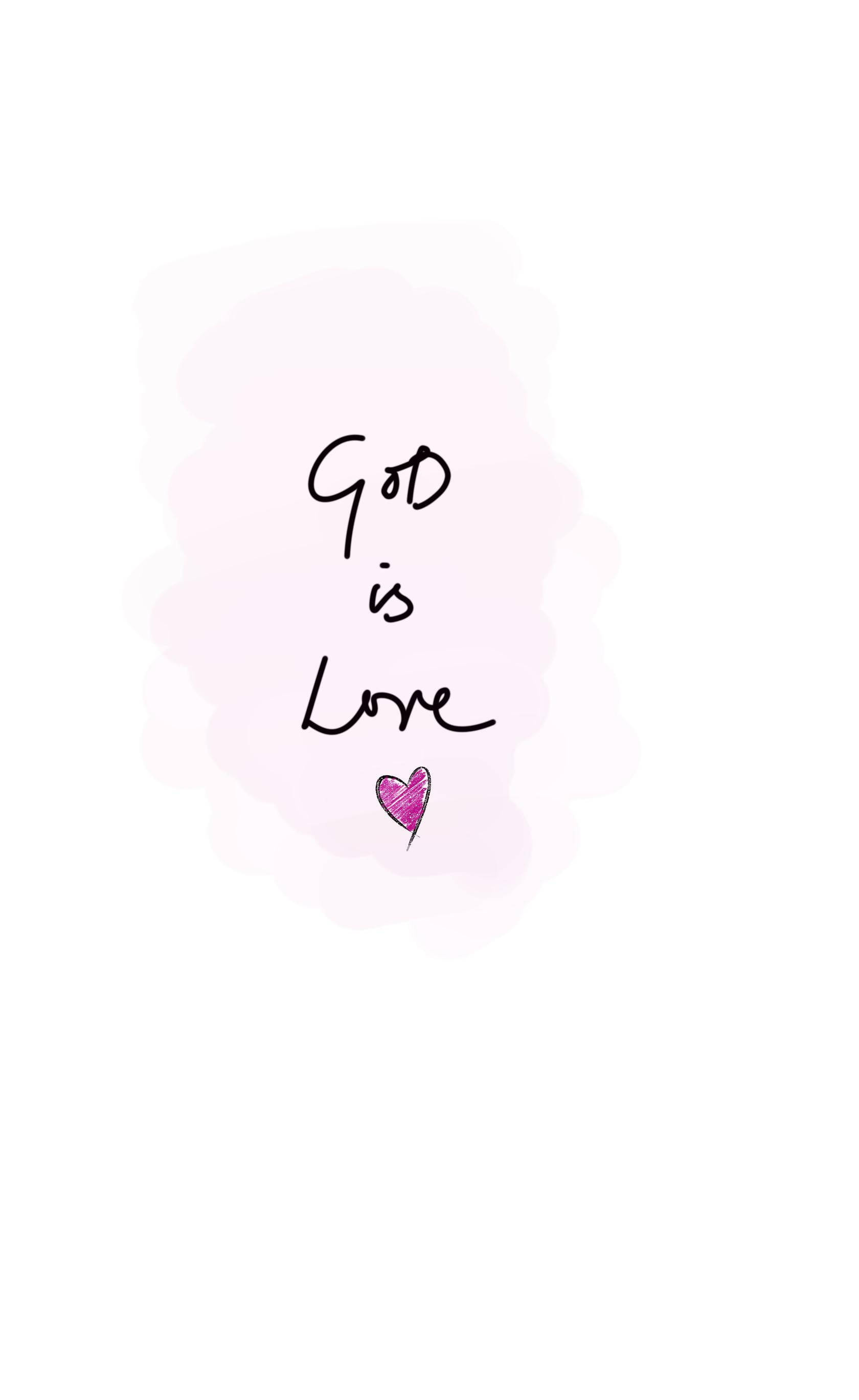 Ροζ Καρδιά I Love Jesus iPhone Ταπετσαρία