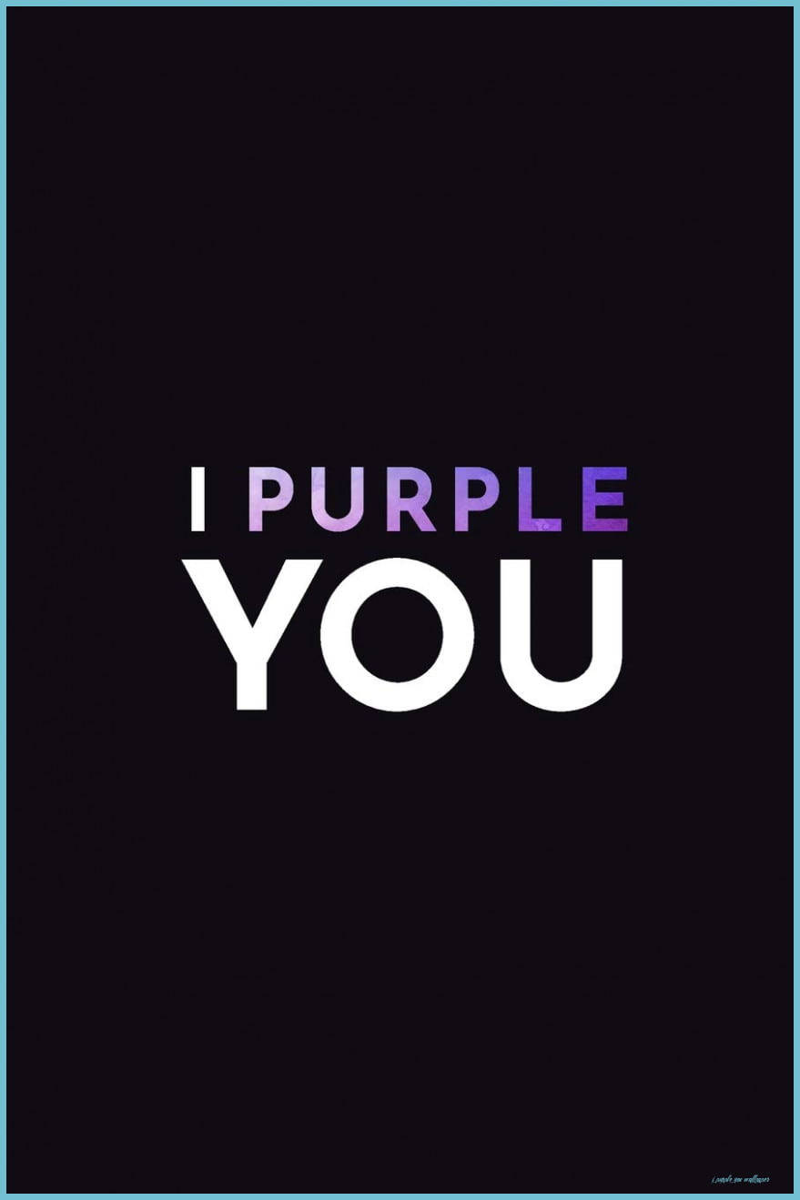 Μωβ Κλίση I Purple You σε Μαύρο Ταπετσαρία