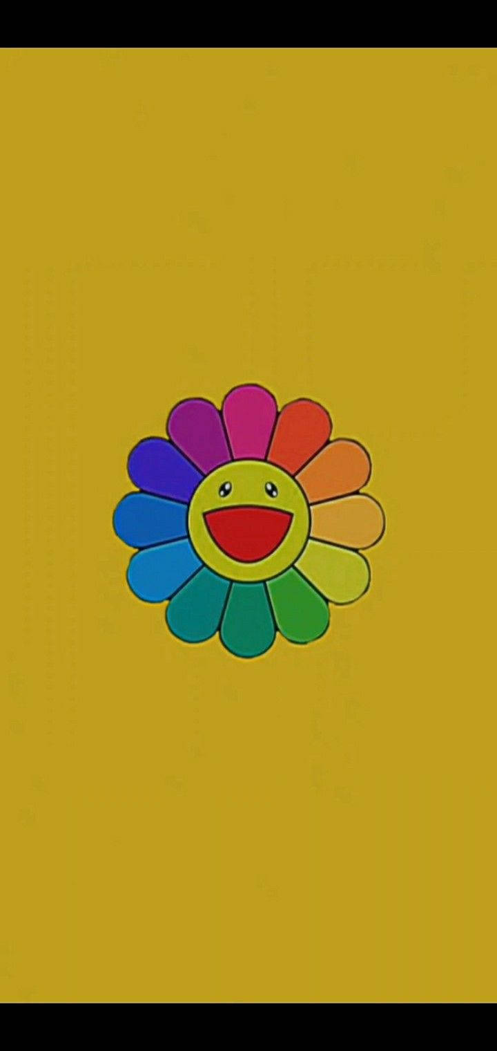 Αισθητική Indie Kid με Χαμογελαστό Λουλούδι Ταπετσαρία