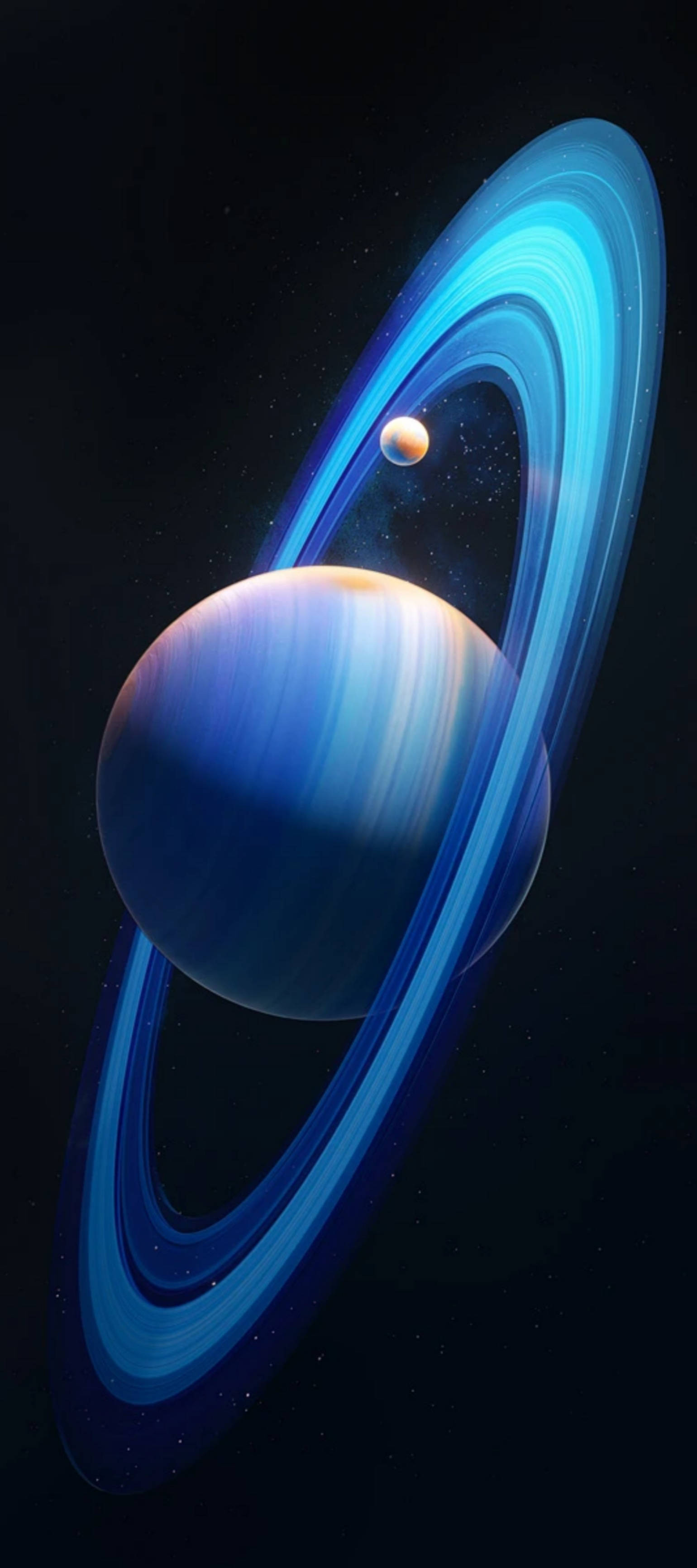 Infinix Zero σε μοναδικό σχέδιο Ultra Blue μπροστά από τον πλανήτη Κρόνο Ταπετσαρία