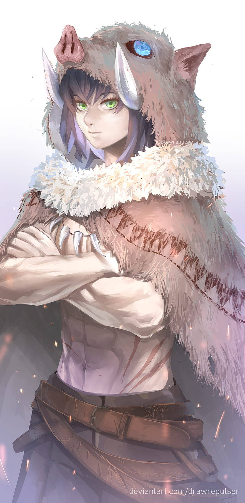 Αισθητική Inosuke Demon Slayer για iPhone Ταπετσαρία