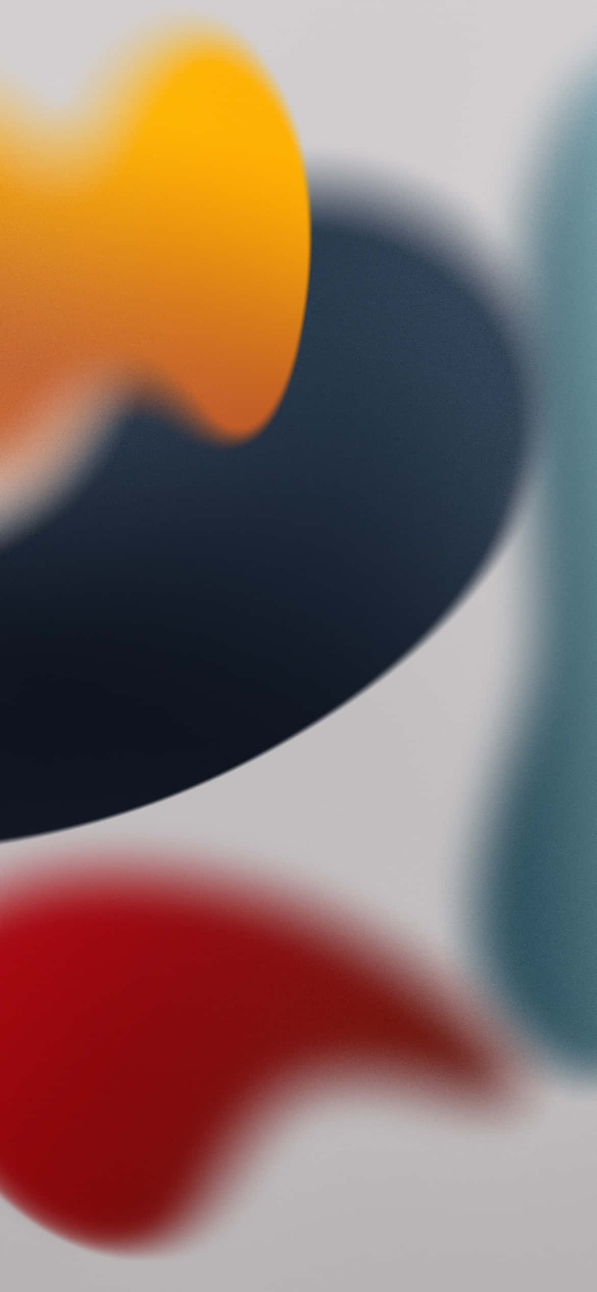 Αισθητικό φόντο iOS 13 σε κίτρινο και κόκκινο Ταπετσαρία