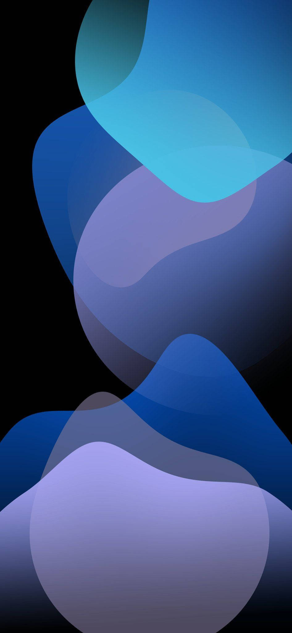 iOS 13 Purple Dark Mode Ταπετσαρία