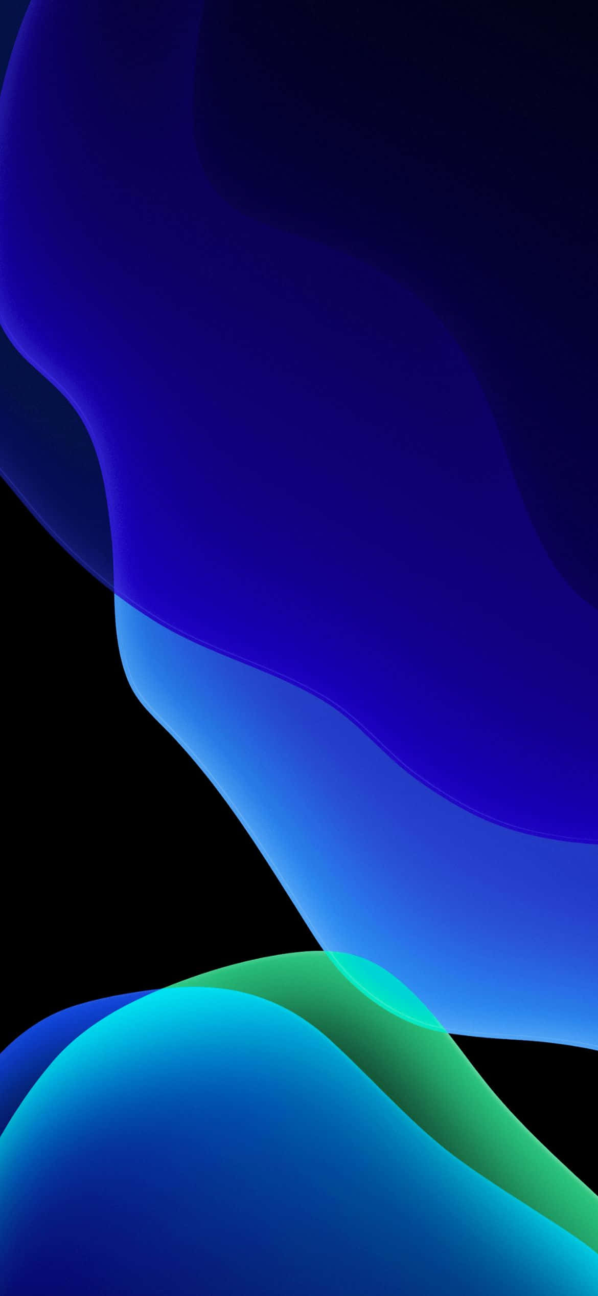 iOS 13 Μπλε και Πράσινο Φόντο Ταπετσαρία