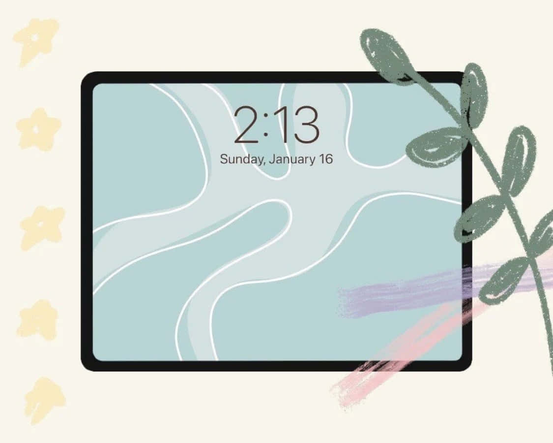 Ένα καλλιτεχνικό αισθητικό iPad, ιδανικό για περιήγηση και προβολή φωτογραφιών Ταπετσαρία