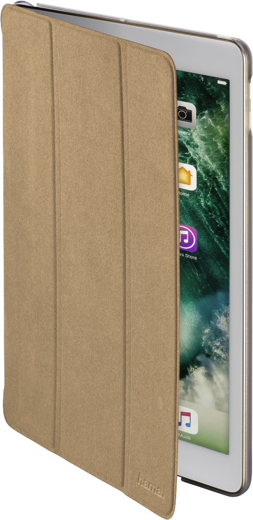 iPad Pro με καφέ έξυπνο κάλυμμα Ταπετσαρία