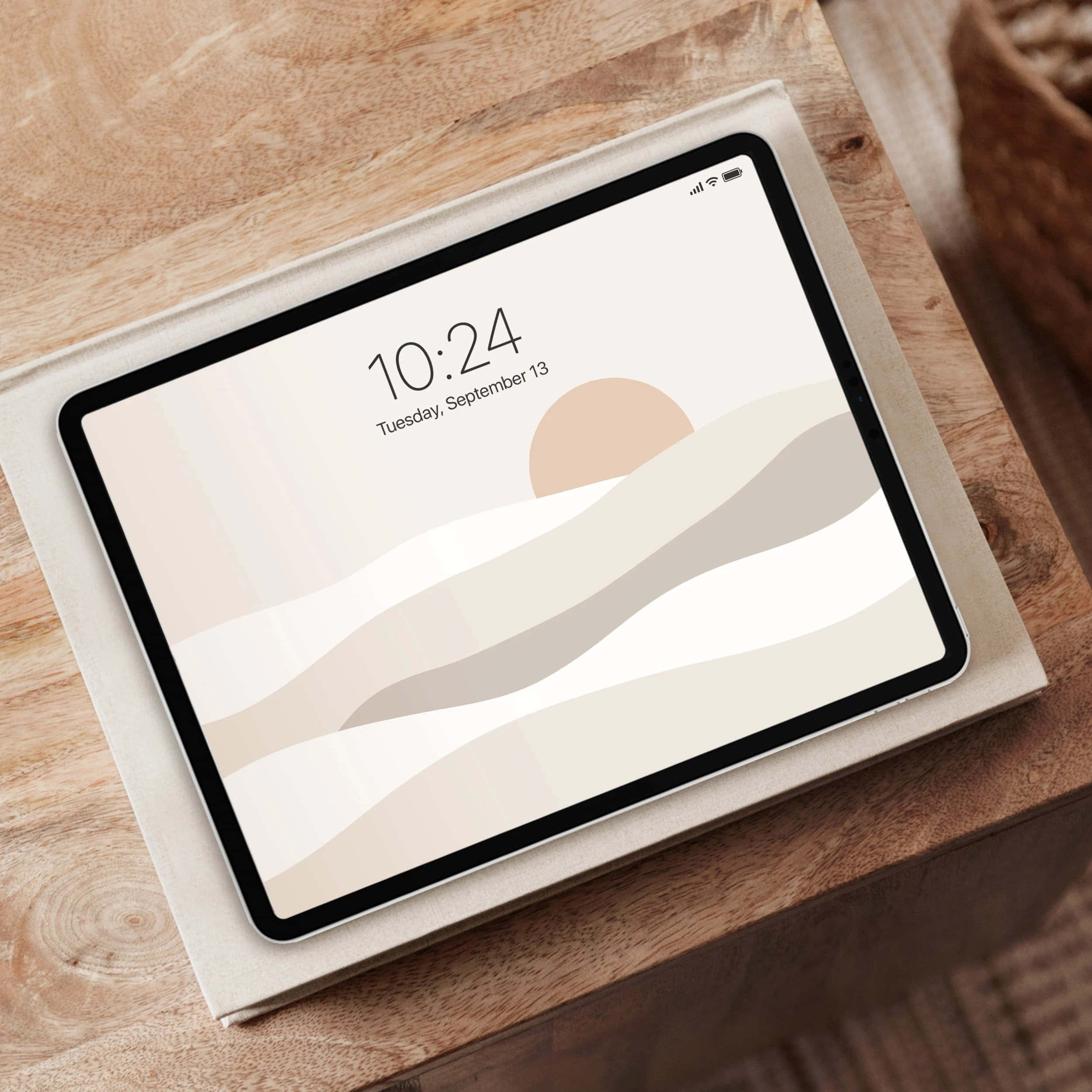 "Μείνε δημιουργικός με το αισθητικό iPad." Ταπετσαρία