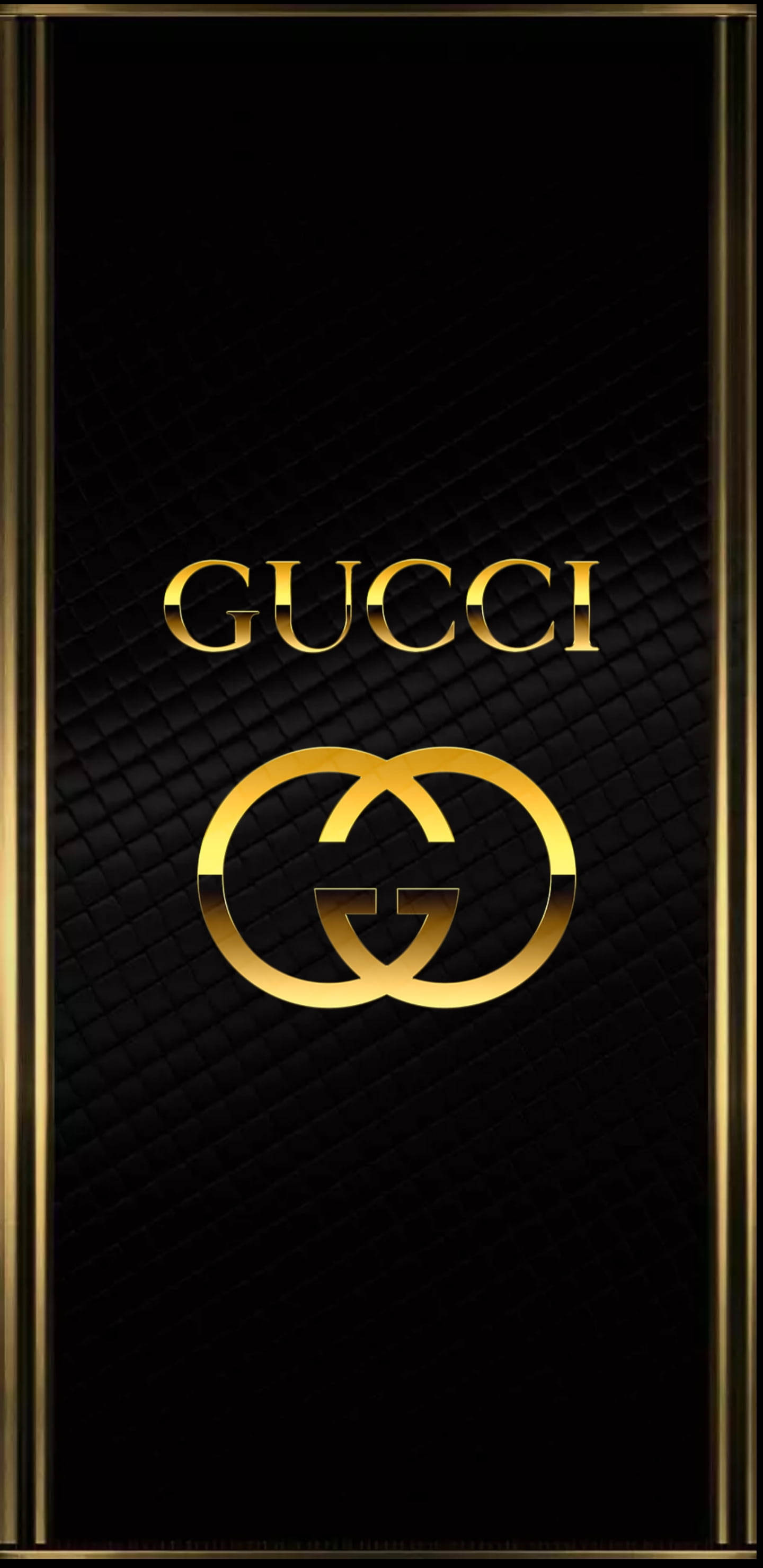 Πολυτελές iPhone 12 Pro Max Χρυσό με Λογότυπο Gucci Ταπετσαρία