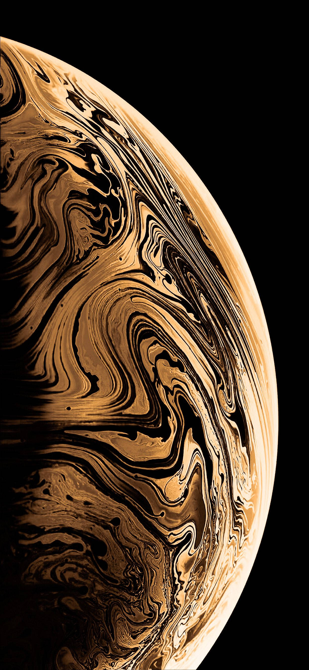 Χρυσός Πλανήτης iPhone 12 Pro Max Ταπετσαρία