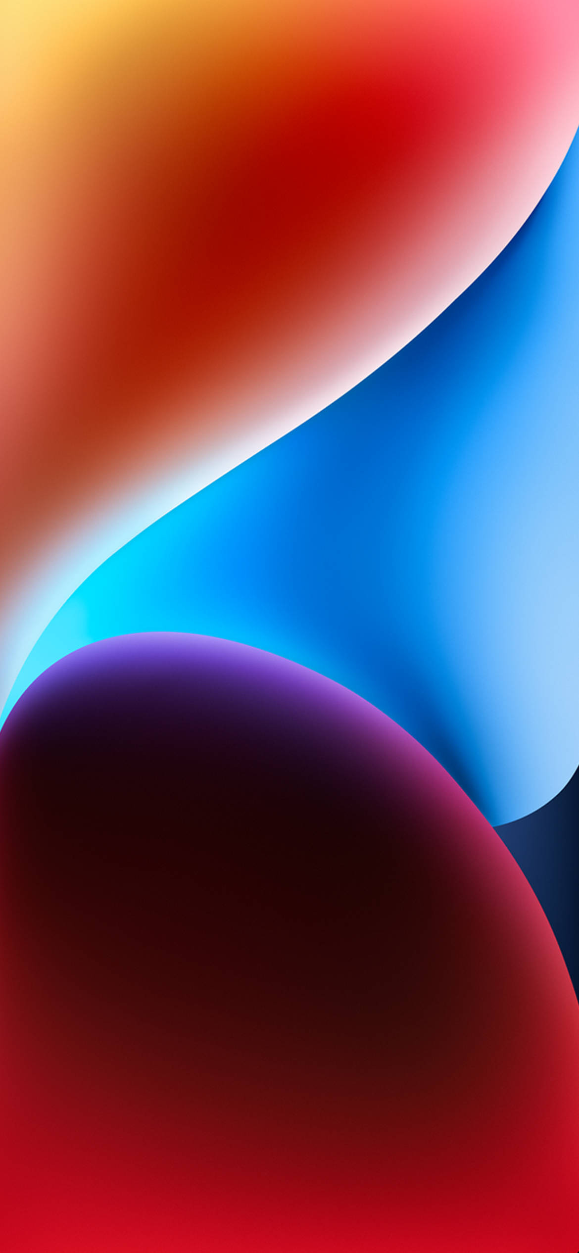 Σκούρο Κόκκινο Οβάλ για iPhone 14 Ταπετσαρία