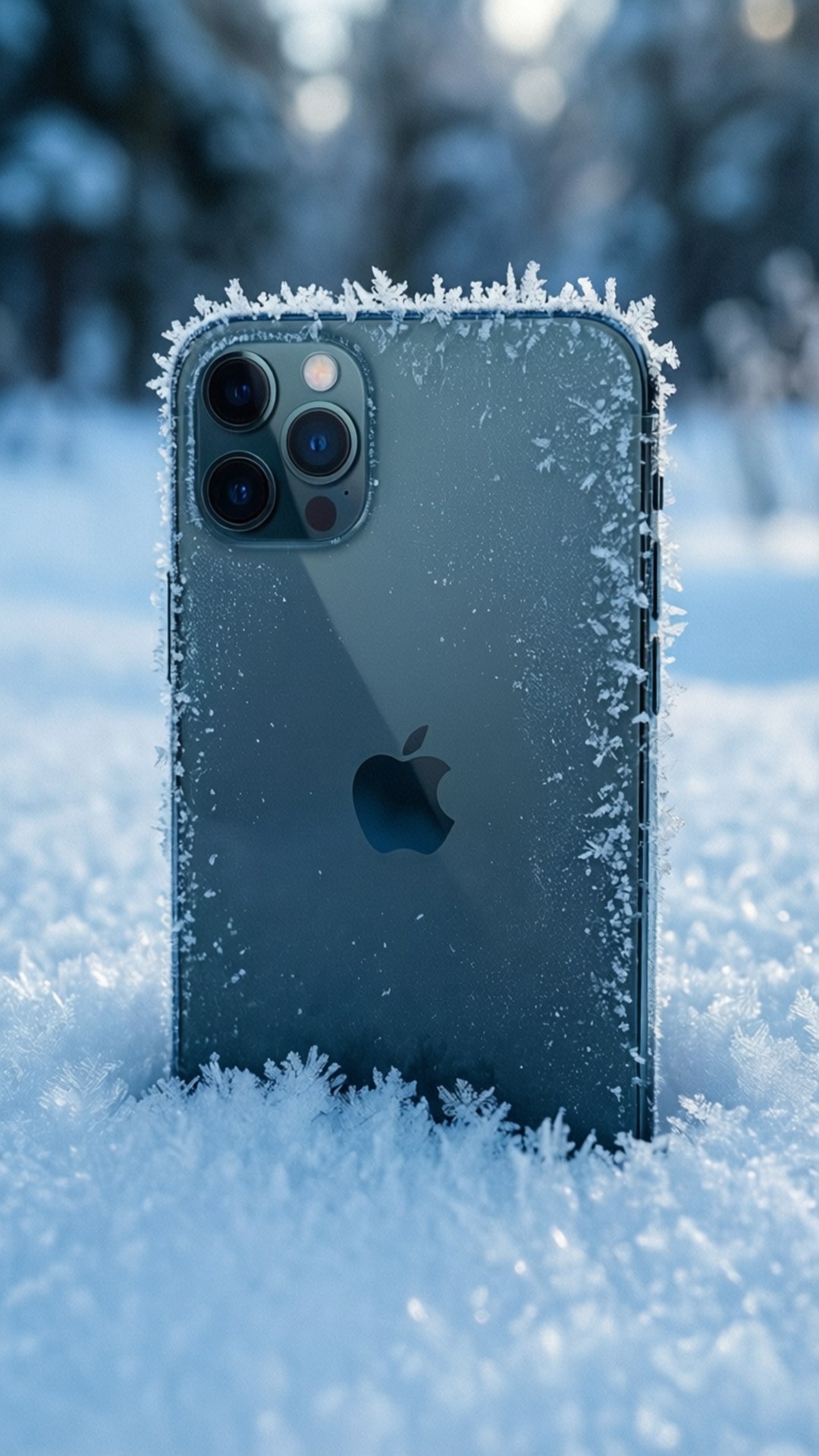Παγωμένο Χειμωνιάτικο iPhone Ταπετσαρία