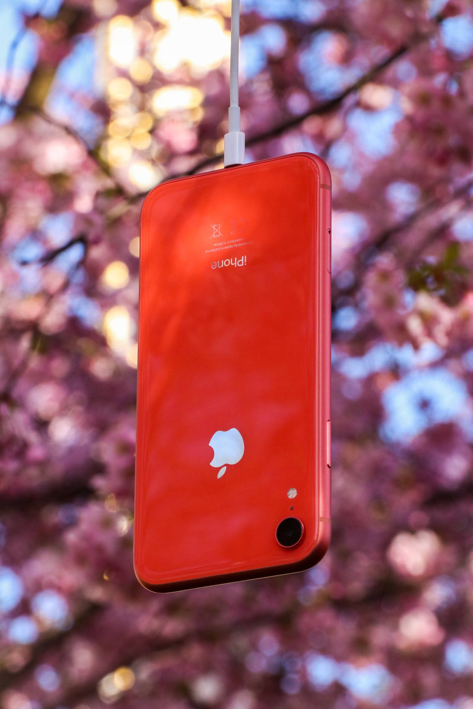 Κόκκινο iPhone στη Φύση Ταπετσαρία