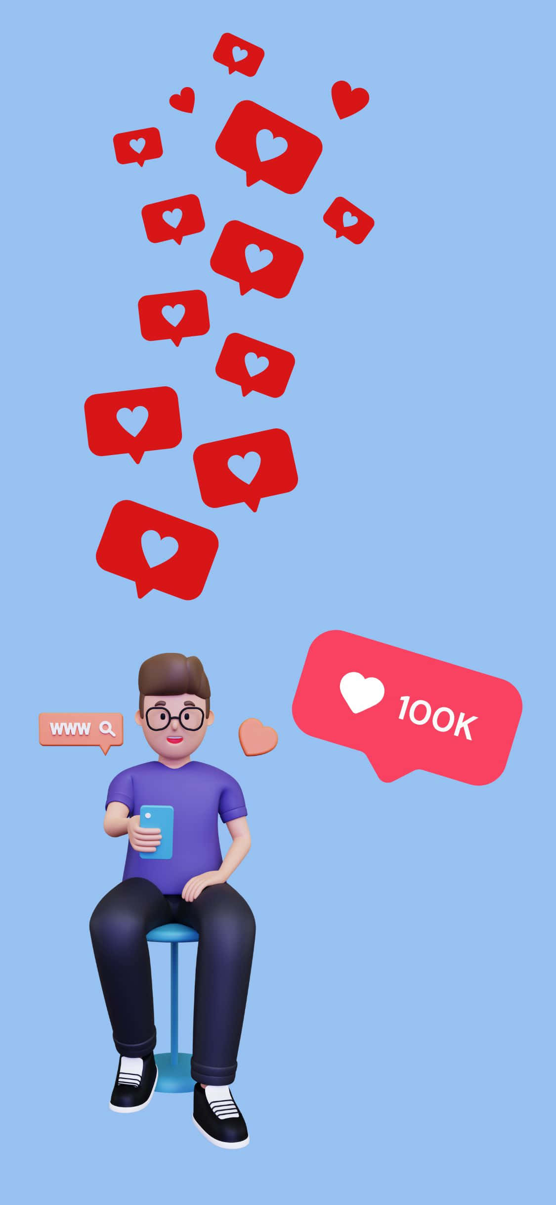 Νιώστε την τελευταία εμπειρία iPhone με το iPhone X Social Ταπετσαρία