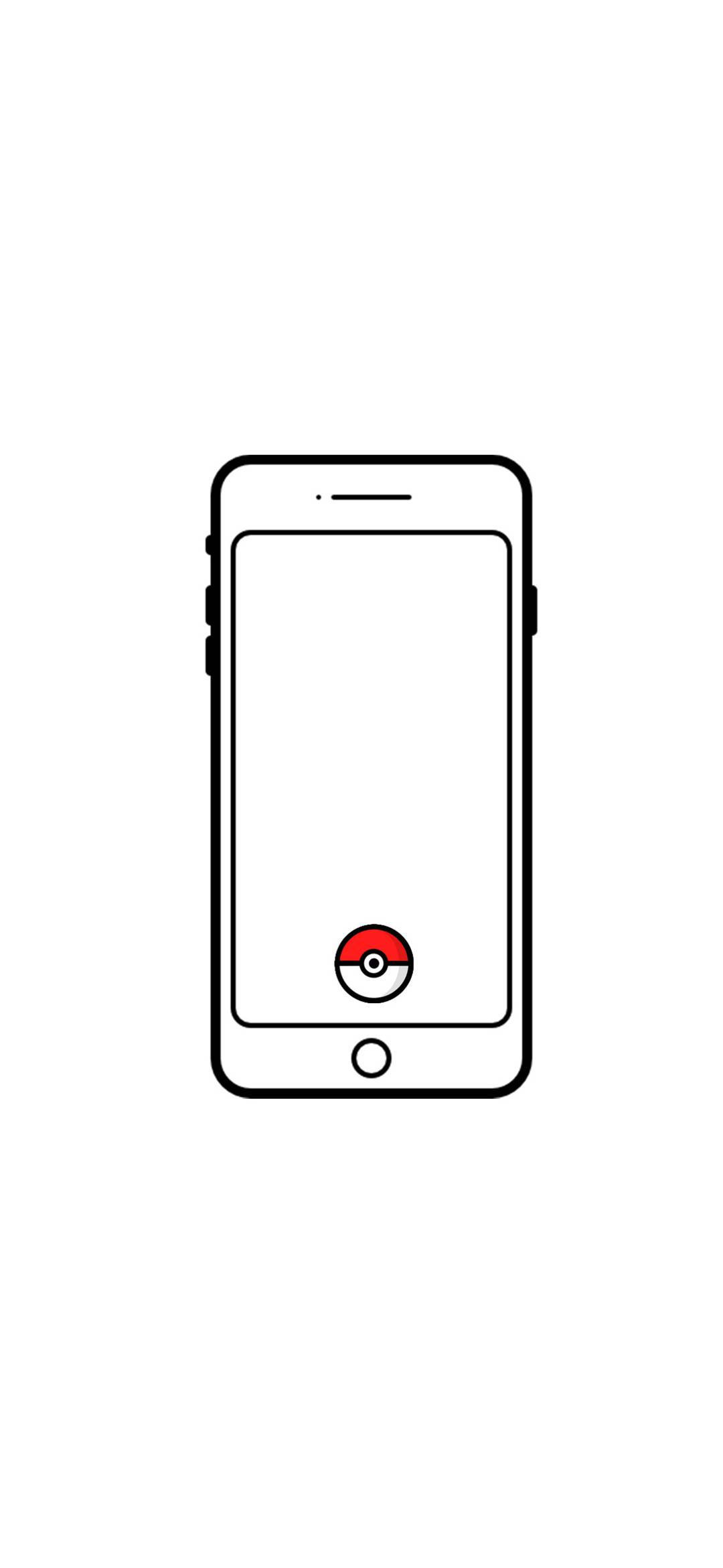 Λευκό iPhone Poké Ball Ταπετσαρία