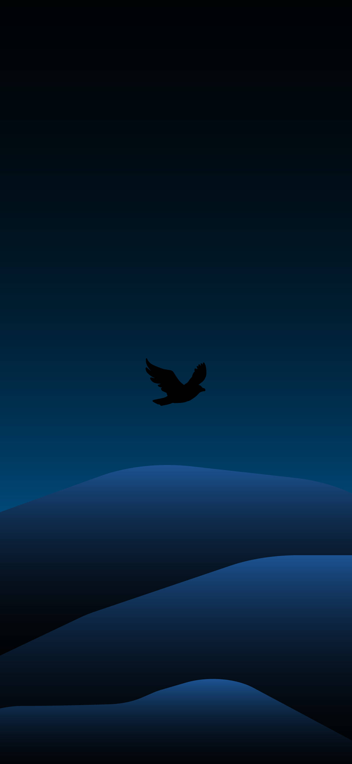 Πουλί Πετά Μινιμαλιστικό Σκοτεινό iPhone Ταπετσαρία