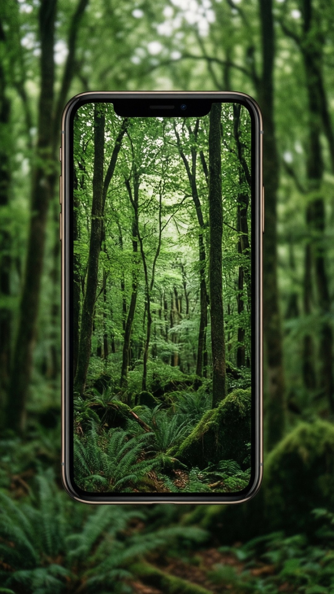 Δάσος Αντανάκλασης iPhone X Ταπετσαρία