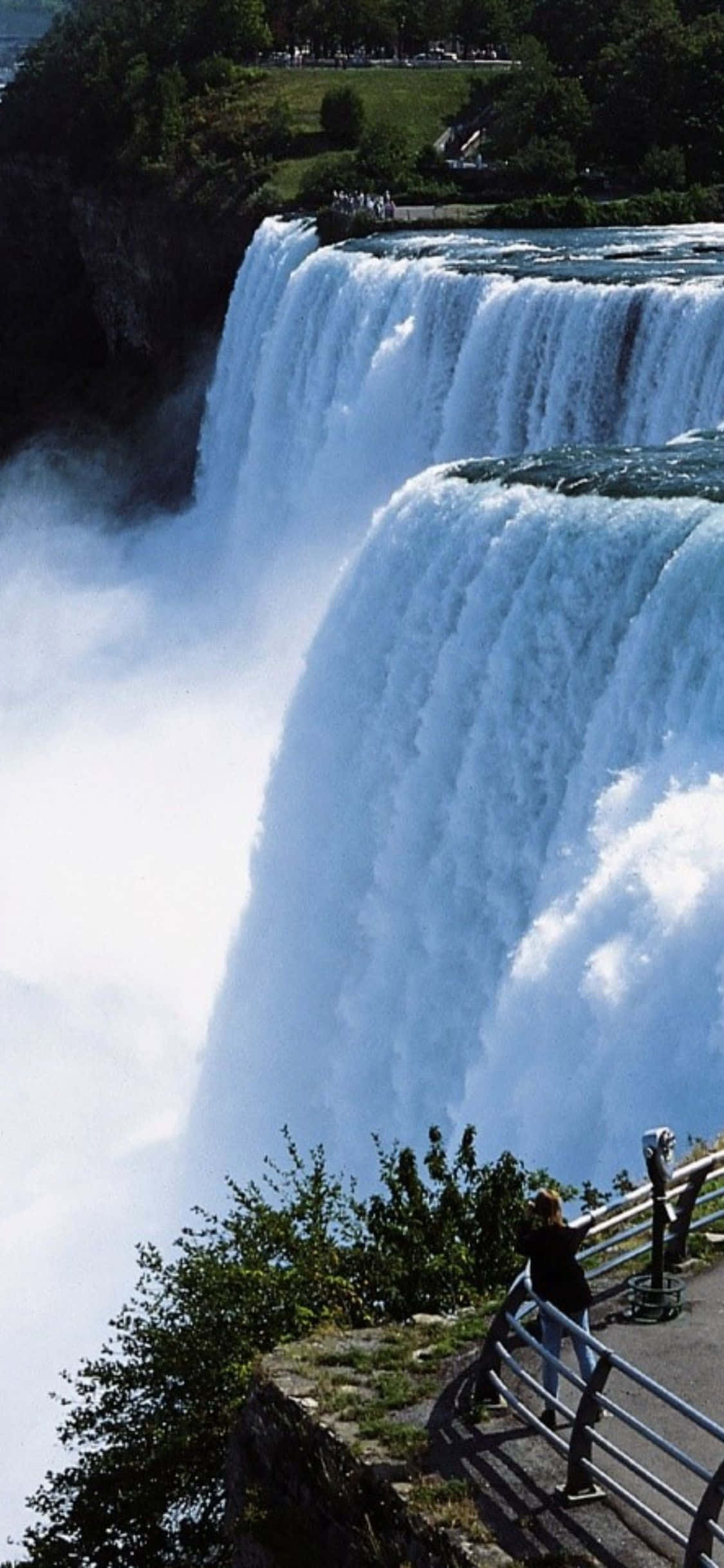 iPhone X Niagara Falls Πλάγια Όψη Φόντο Ταπετσαρία